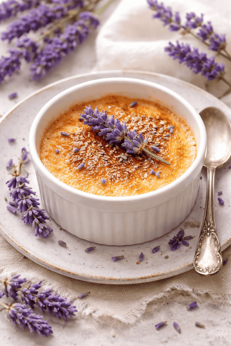 crème brulée à la lavande
