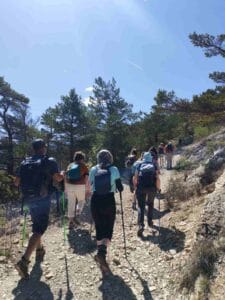 groupe de randonneur dans les Baronnies